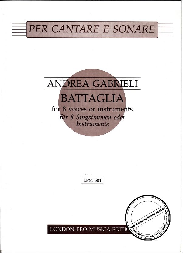 Titelbild für LPM 501 - BATAGLIA