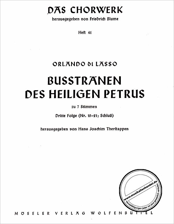 Titelbild für M 80041 - BUSSTRAENEN DES HEILIGEN PETRUS 3