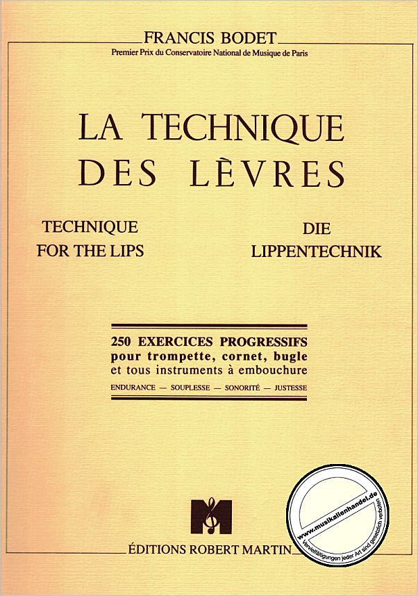 Titelbild für MARTIN 1647 - LA TECHNIQUE DES LEVRES