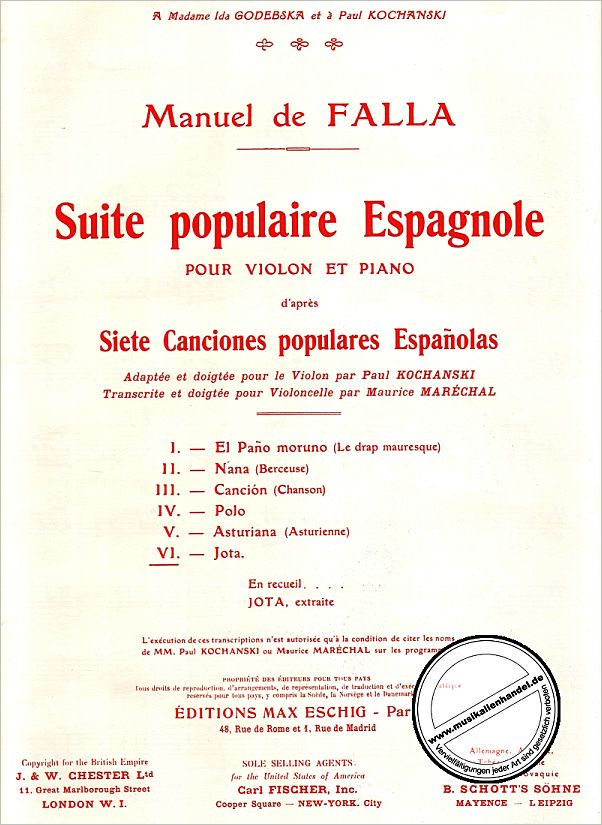 Titelbild für ME 1526-06 - JOTA (7 CANCIONES POPULARES ESPANOLAS 4)