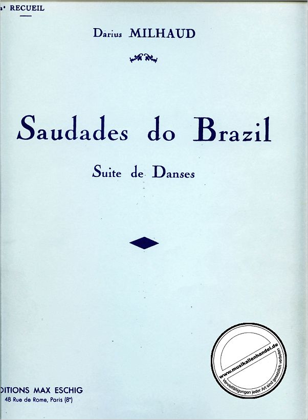 Titelbild für ME 2045 - SAUDADES DO BRAZIL 2 OP 67