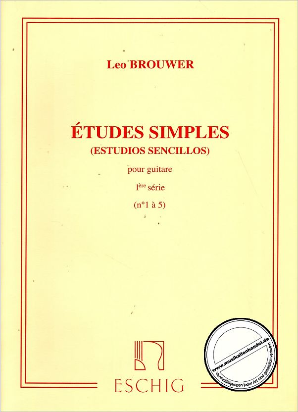 Titelbild für ME 7997 - ETUDES SIMPLES 1 (1-5)