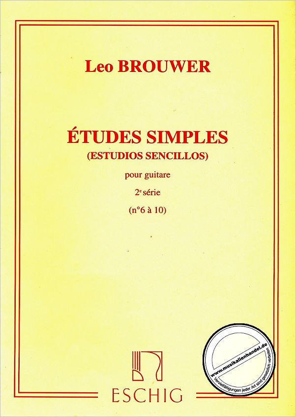 Titelbild für ME 7998 - ETUDES SIMPLES 2 (6-10)