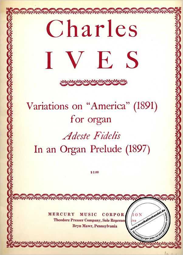 Titelbild für MERCURY 153-00259 - VARIATIONS ON AMERICA + ADESTE FIDELES