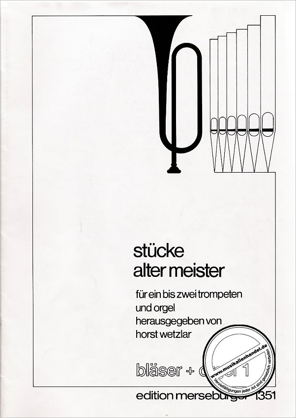 Titelbild für MERS 1351 - STUECKE ALTER MEISTER