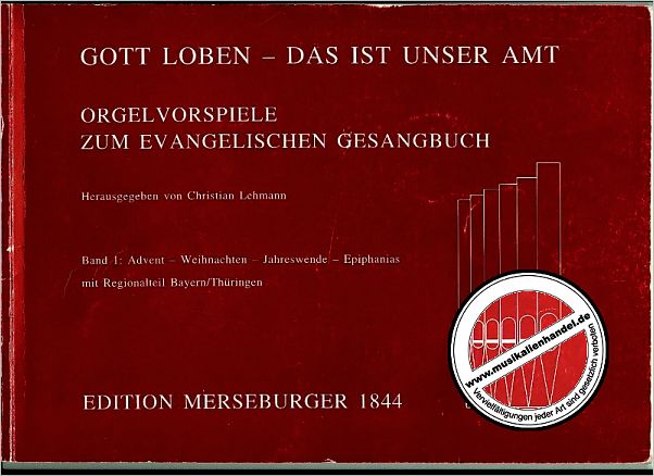 Titelbild für MERS 1840 - GOTT LOBEN 1 DAS IST UNSER AMT