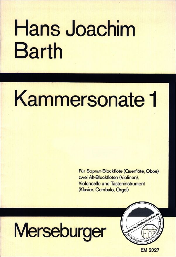 Titelbild für MERS 2027 - KAMMERSONATE 1