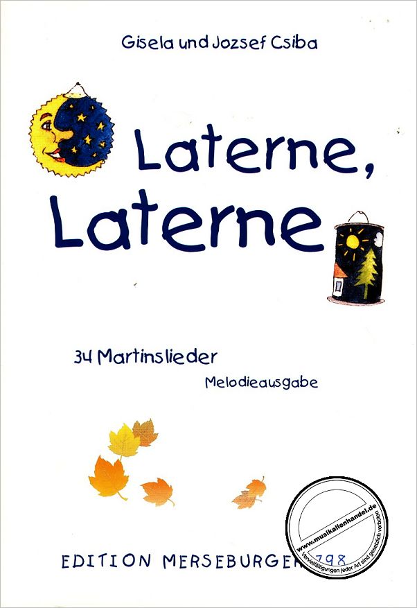 Titelbild für MERS 798 - LATERNE LATERNE - 34 MARTINSLIEDER