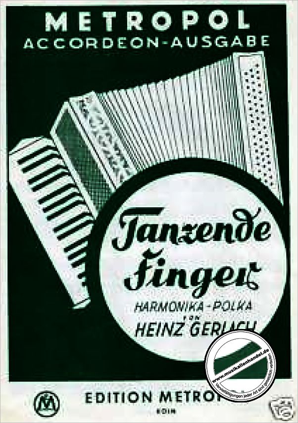 Gerlach Noten für Akkordeon 347 Heinz Tanzende Finger