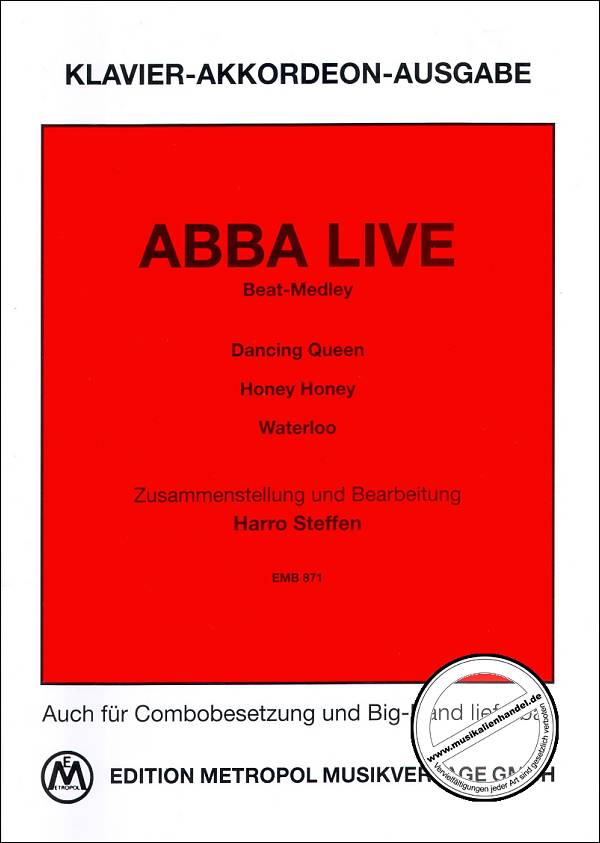 Titelbild für METEMB 871 - ABBA LIVE