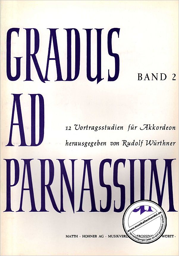 Titelbild für MHV 120123 - GRADUS AD PARNASSUM 2
