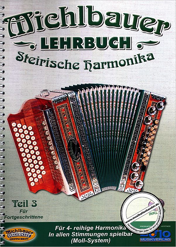 Titelbild für MICHLBAUER -EC3023 - LEHRBUCH STEIRISCHE HARMONIKA 3