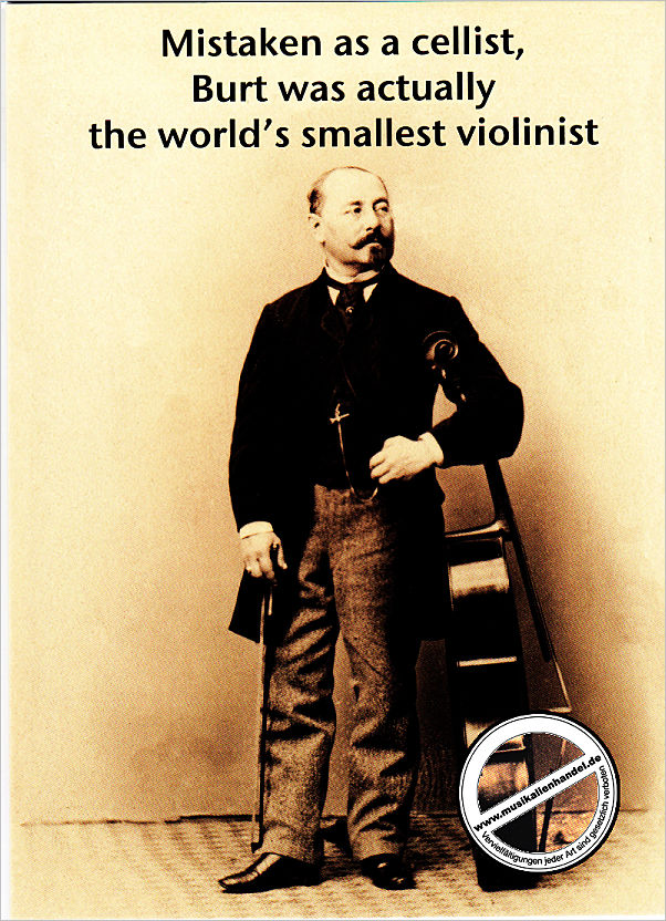 Titelbild für MILET 047 - DOPPELKARTE: Mistaken as a cellist Burt was actually the world's smallest violinist