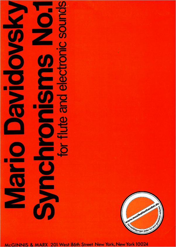 Titelbild für MM 1018 - SYNCHRONISMEN NR 1 (1963)