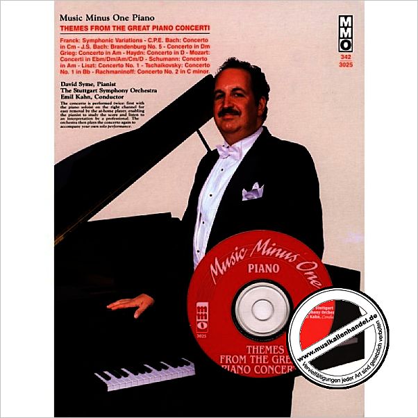 Titelbild für MMO 3025 - THEMES FROM THE GREAT PIANO CONCERTI MINUS ONE PIANO