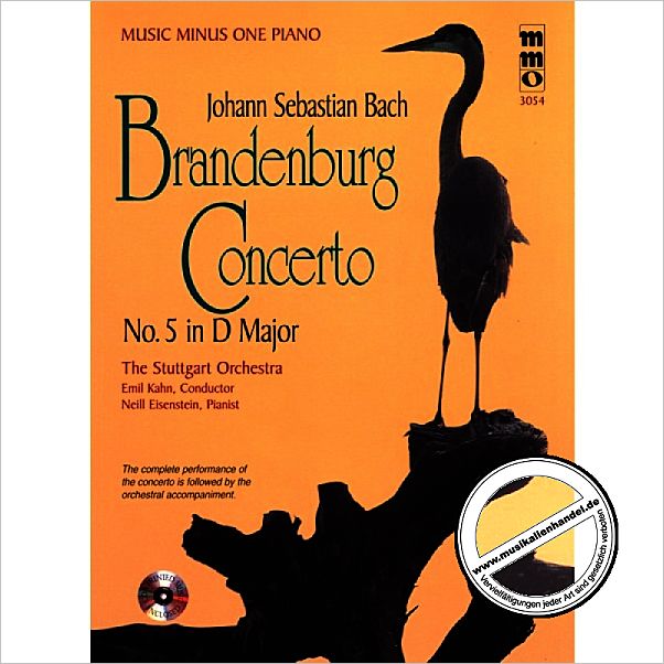 Titelbild für MMO 3054 - BRANDENBURGISCHES KONZERT 5 D-DUR BWV 1050