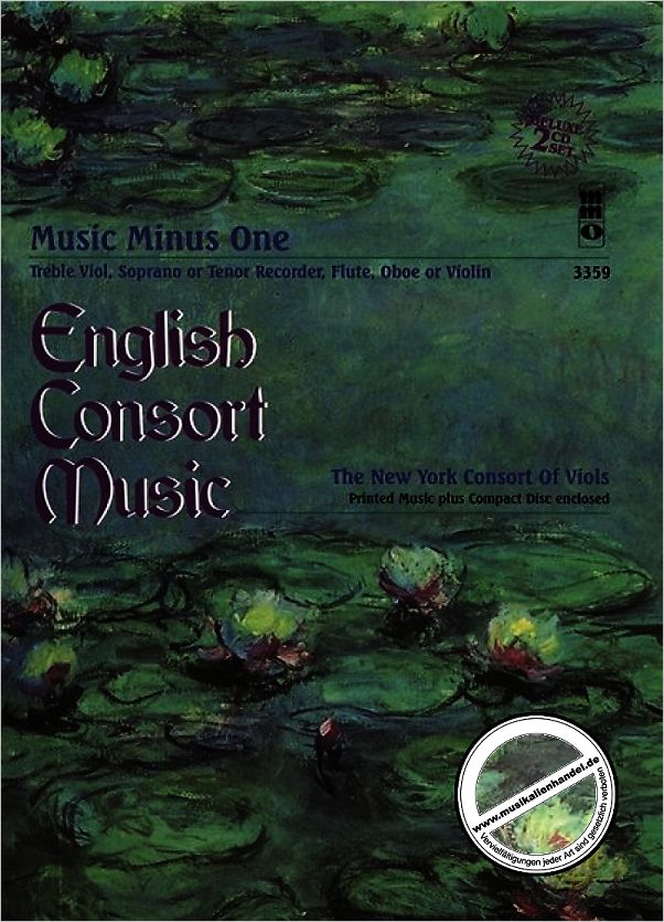 Titelbild für MMO 3359 - ENGLISH CONSORT MUSIC