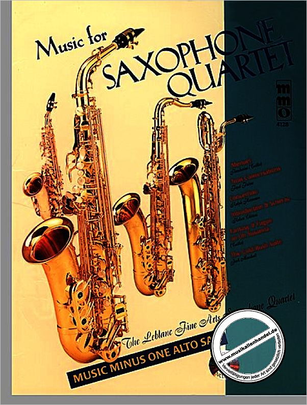 Titelbild für MMO 4128 - MUSIC FOR SAXOPHONE QUARTETT