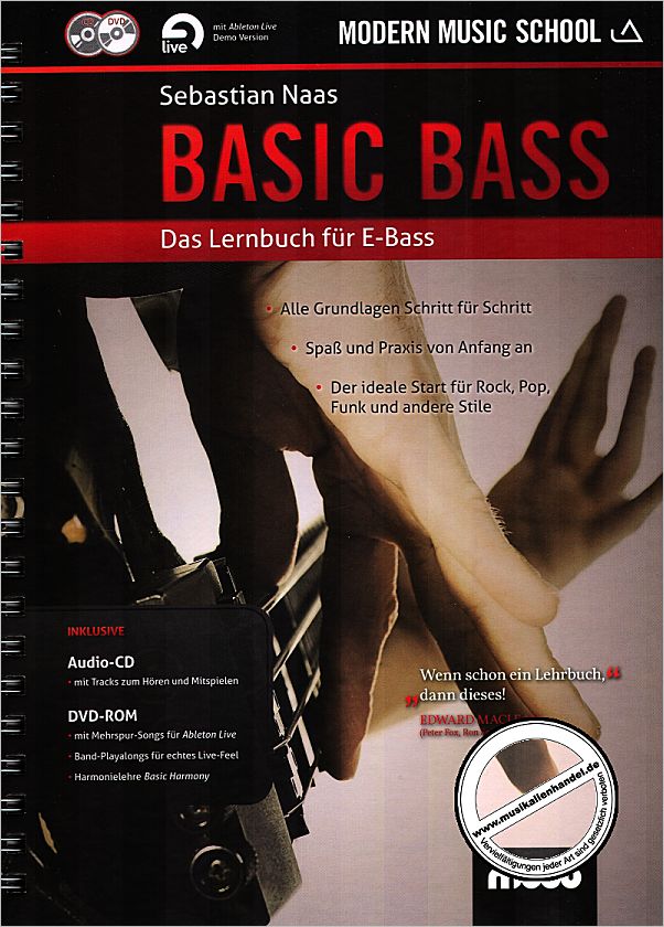 Titelbild für MMS 4 - BASIC BASS - DAS LERNBUCH FUER E-BASS