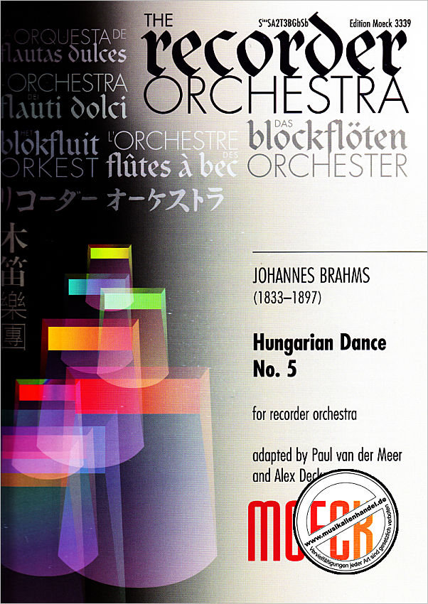 Titelbild für MOE 3339 - Ungarischer Tanz 5