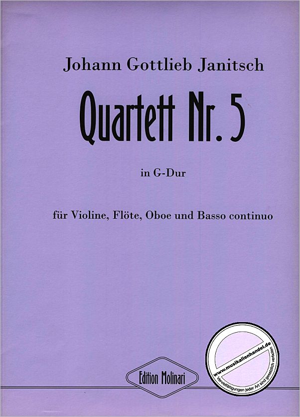 Titelbild für MOLINARI 055-6 - QUARTETT 5 G-DUR