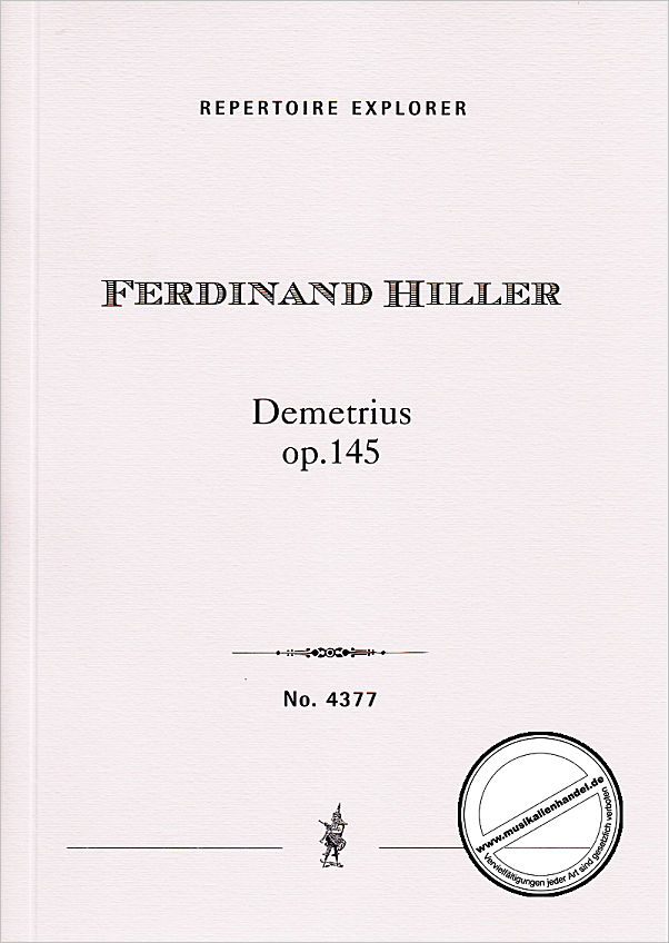 Titelbild für MPH 4377 - Ouvertüre zu Schiller's Demetrius op 145
