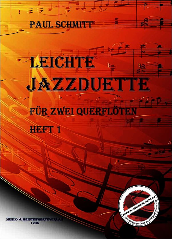 Titelbild für MPS 1205 - Leichte Jazzduette Band 1 : für 2 Flöten