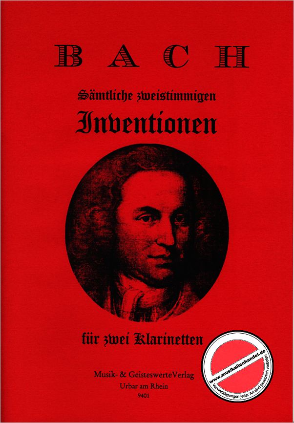 Titelbild für MPS 9401 - ZWEISTIMMIGE INVENTIONEN BWV 772-786