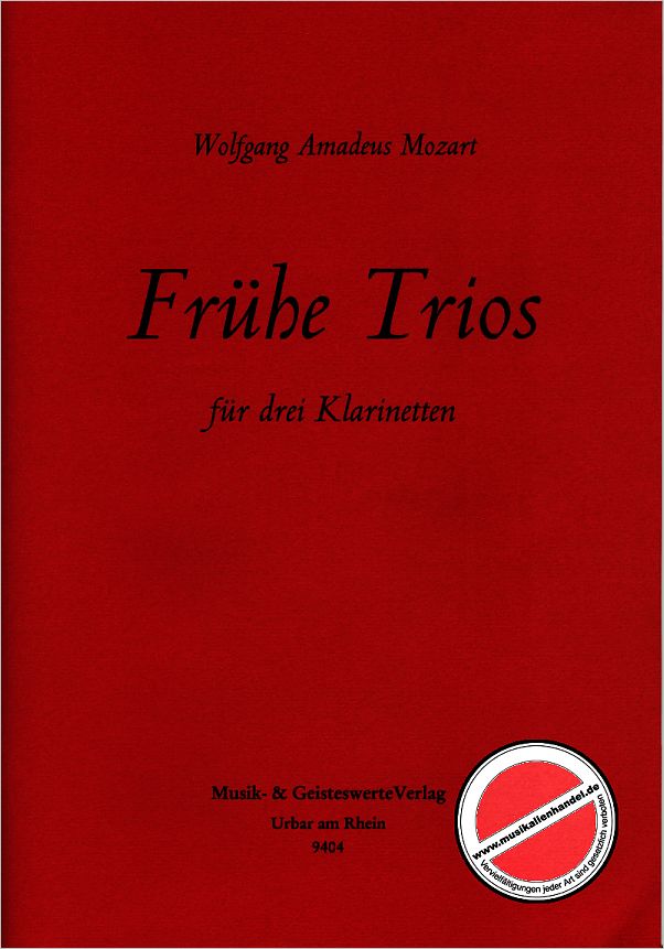 Titelbild für MPS 9404 - FRUEHE TRIOS