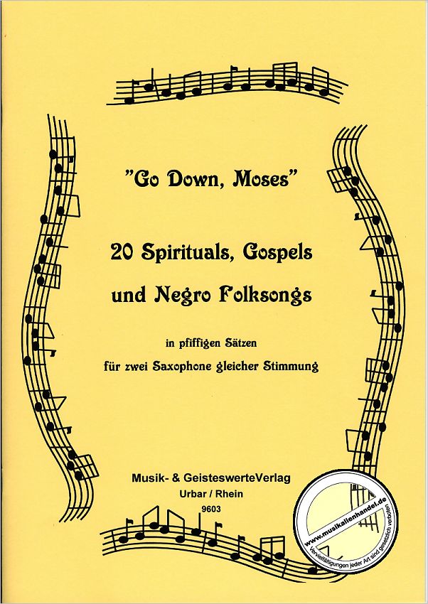 Titelbild für MPS 9603 - GO DOWN MOSES - 20 SPIRITUALS GOSPELS + NEGRO FOLKSONGS
