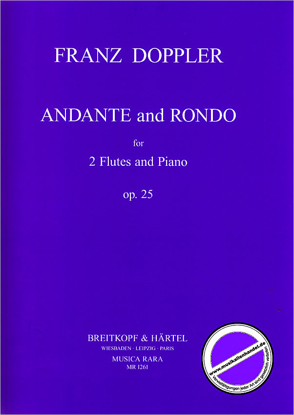 Titelbild für MR 1261 - ANDANTE + RONDO OP 25