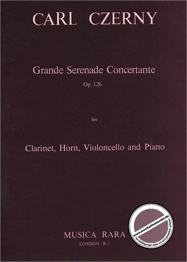 Titelbild für MR 1846 - GRAND SERENADE OP 126