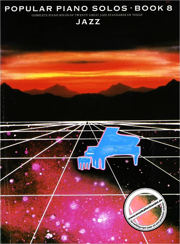 Titelbild für MSAM 33861 - POPULAR PIANO SOLOS 8 - JAZZ