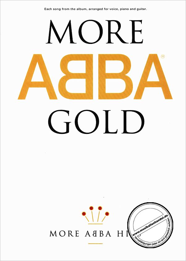 Titelbild für MSAM 91337 - MORE ABBA GOLD