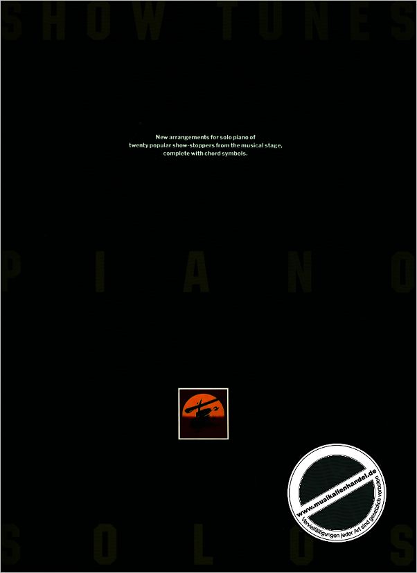 Titelbild für MSAM 970266 - SHOW TUNES - PIANO SOLOS