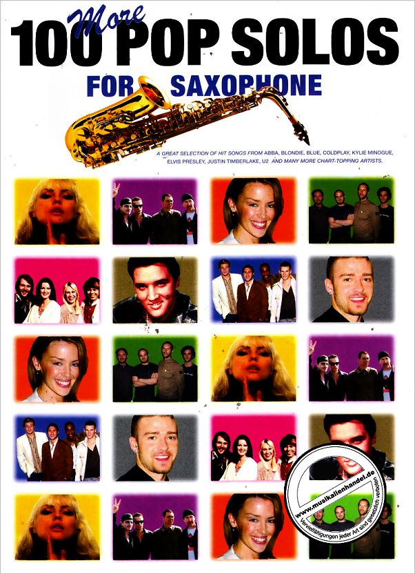 Titelbild für MSAM 979781 - 100 MORE POP SOLOS FOR SAXOPHONE
