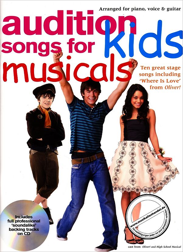 Titelbild für MSAM 991463 - AUDITION SONGS FOR KIDS - MUSICALS