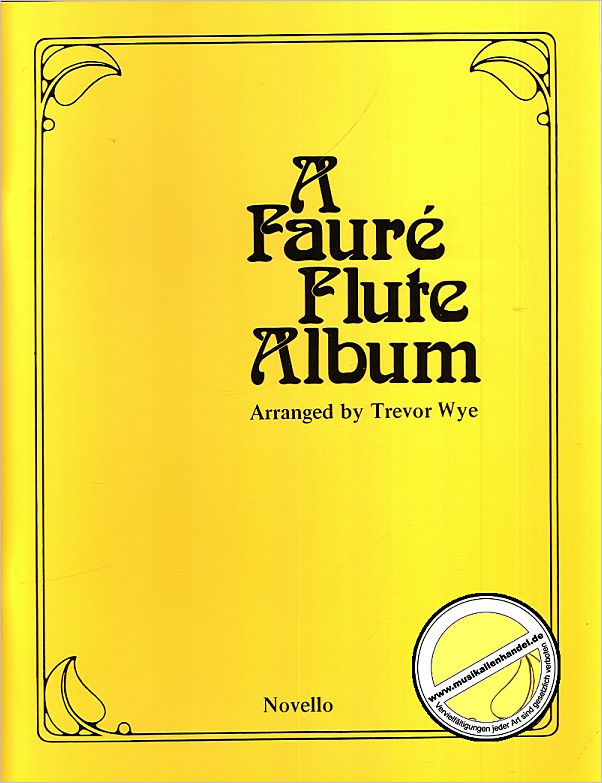 Titelbild für MSNOV 120542 - FAURE FLUTE ALBUM