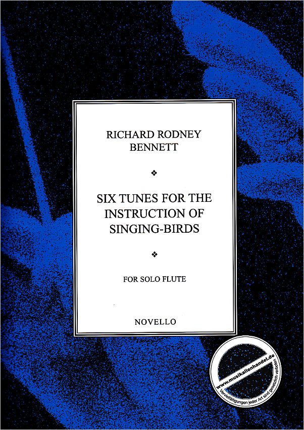 Titelbild für MSNOV 120633 - 6 TUNES FOR THE INSTRUCTION OF SINGING BIRDS