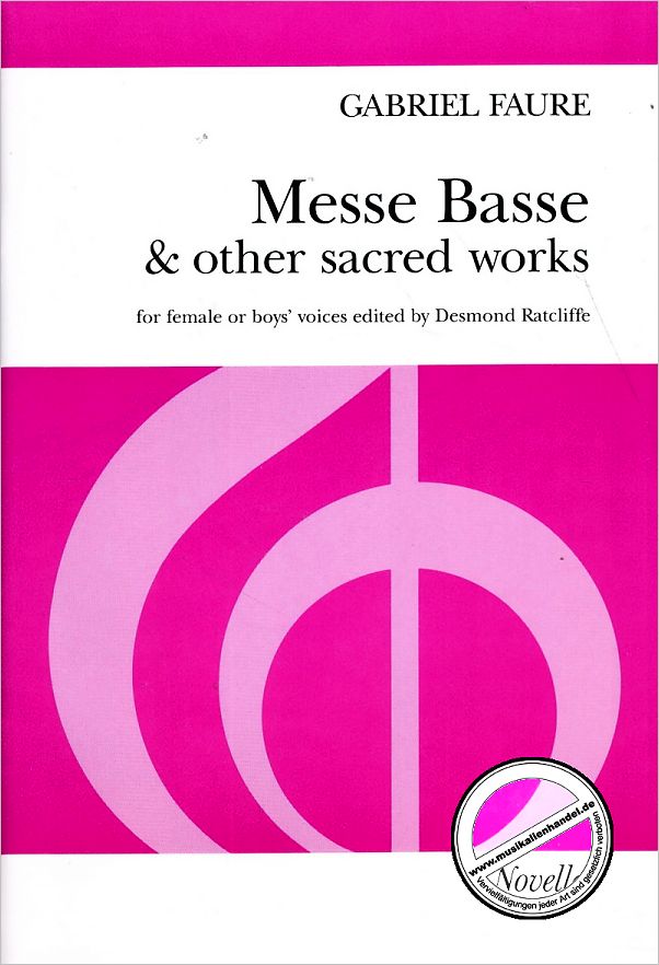 Titelbild für MSNOV 30136 - MESSE BASSE & OTHER SACRED WORKS