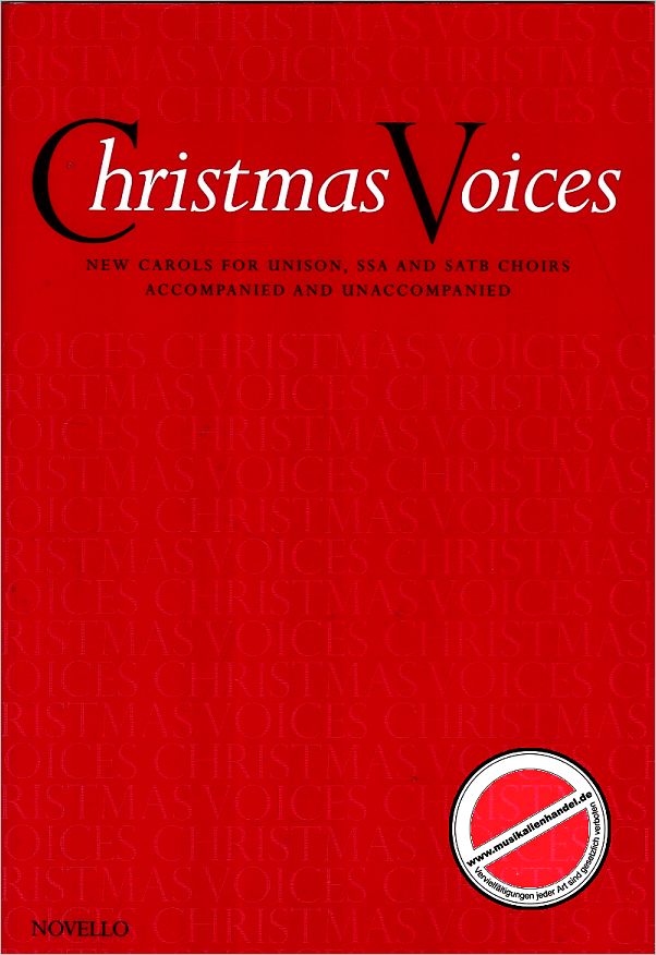 Titelbild für MSNOV 50072 - CHRISTMAS VOICES - NEW CAROLS FOR UNISON CHOIRS