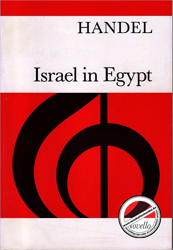 Titelbild für MSNOV 70126 - ISRAEL IN AEGYPTEN HWV 54 - EGYPT