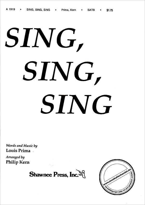 Titelbild für MSSP 21138 - SING SING SING