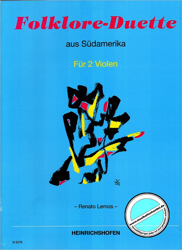Titelbild für N 2278 - FOLKLORE DUETTE AUS SUEDAMERIKA