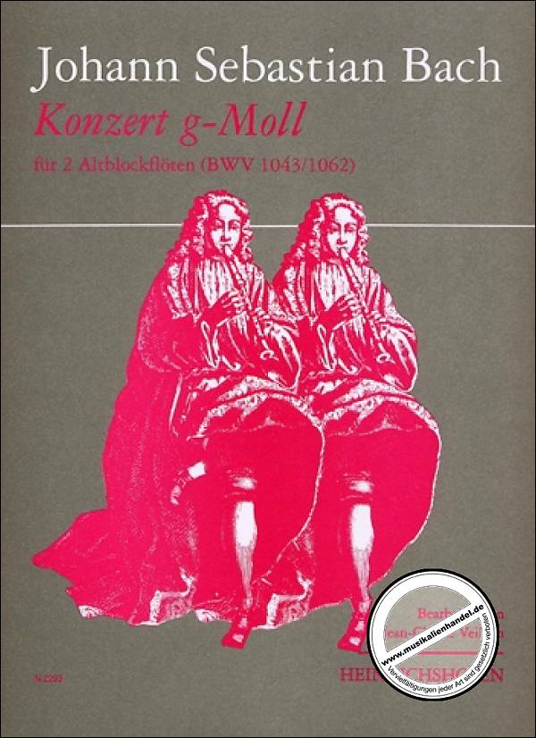 Titelbild für N 2293 - KONZERT G-MOLL BWV 1043/1062