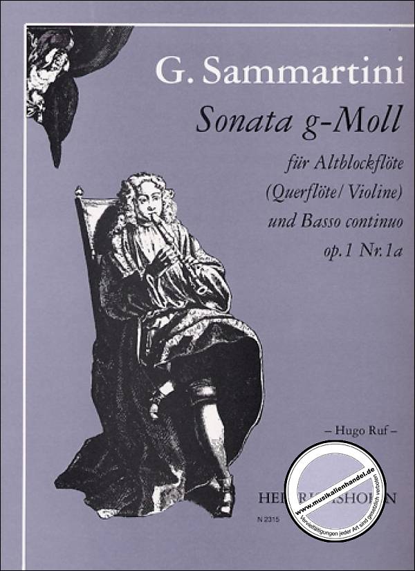 Titelbild für N 2315 - SONATA G-MOLL OP 1/1A