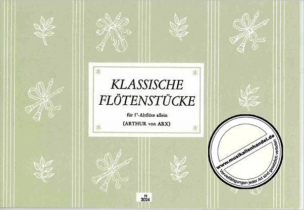 Titelbild für N 3024 - KLASSISCHE FLOETENSTUECKE