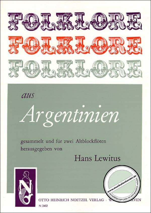 Titelbild für N 3452 - FOLKLORE AUS ARGENTINIEN