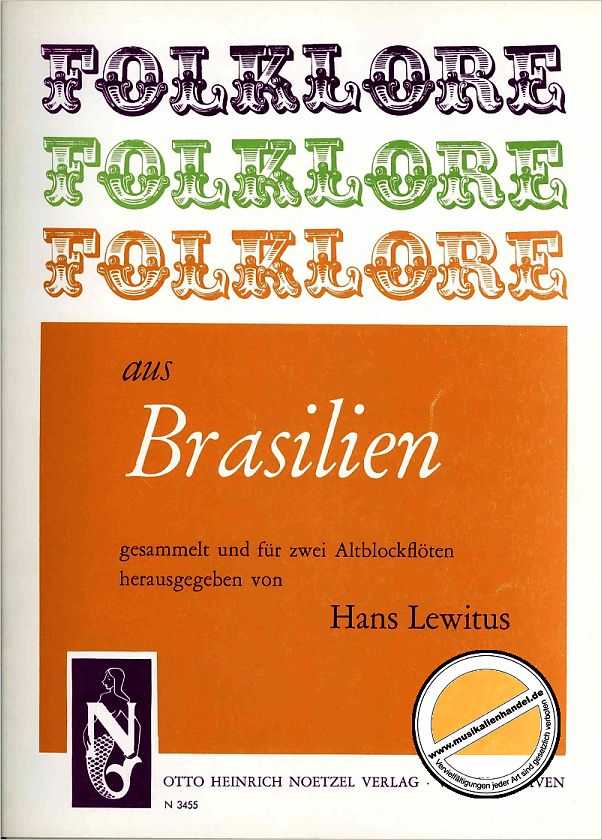 Titelbild für N 3455 - FOLKLORE AUS BRASILIEN