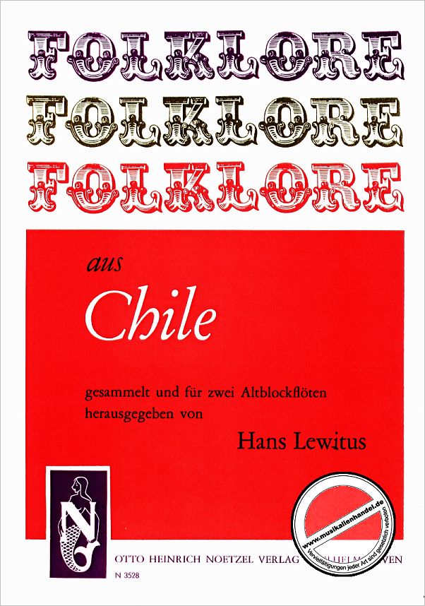 Titelbild für N 3528 - FOLKLORE AUS CHILE
